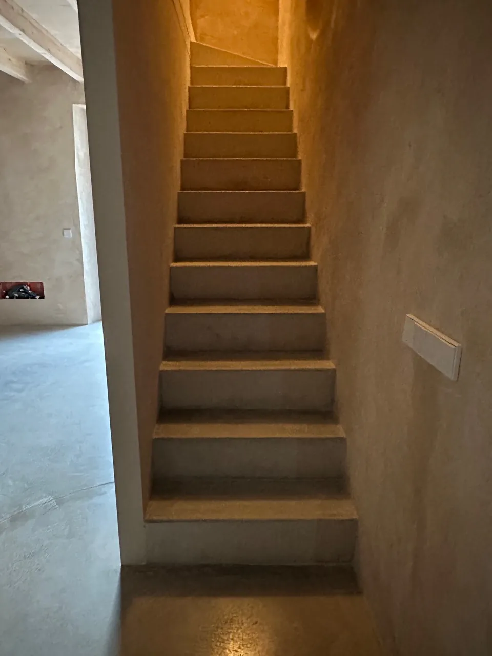 Escalera de obra — Casa Son Ramis